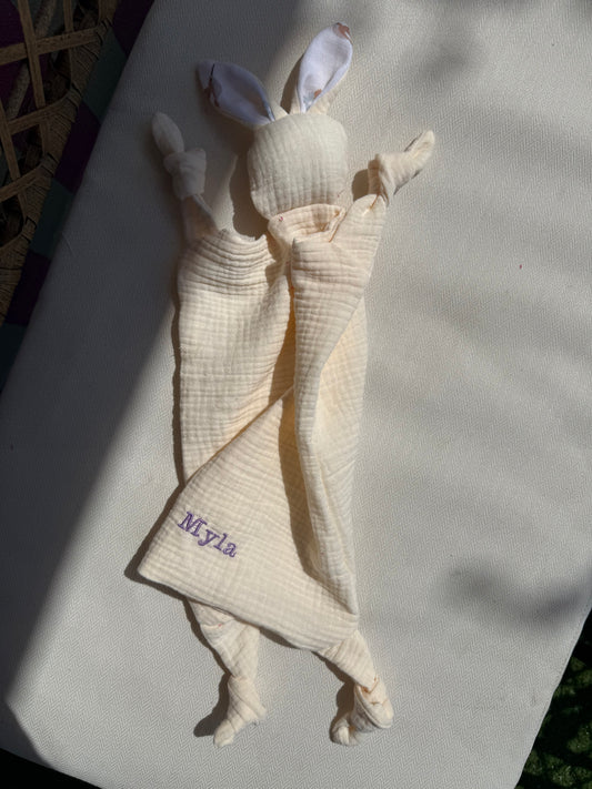 Doudou lapin personnalisable