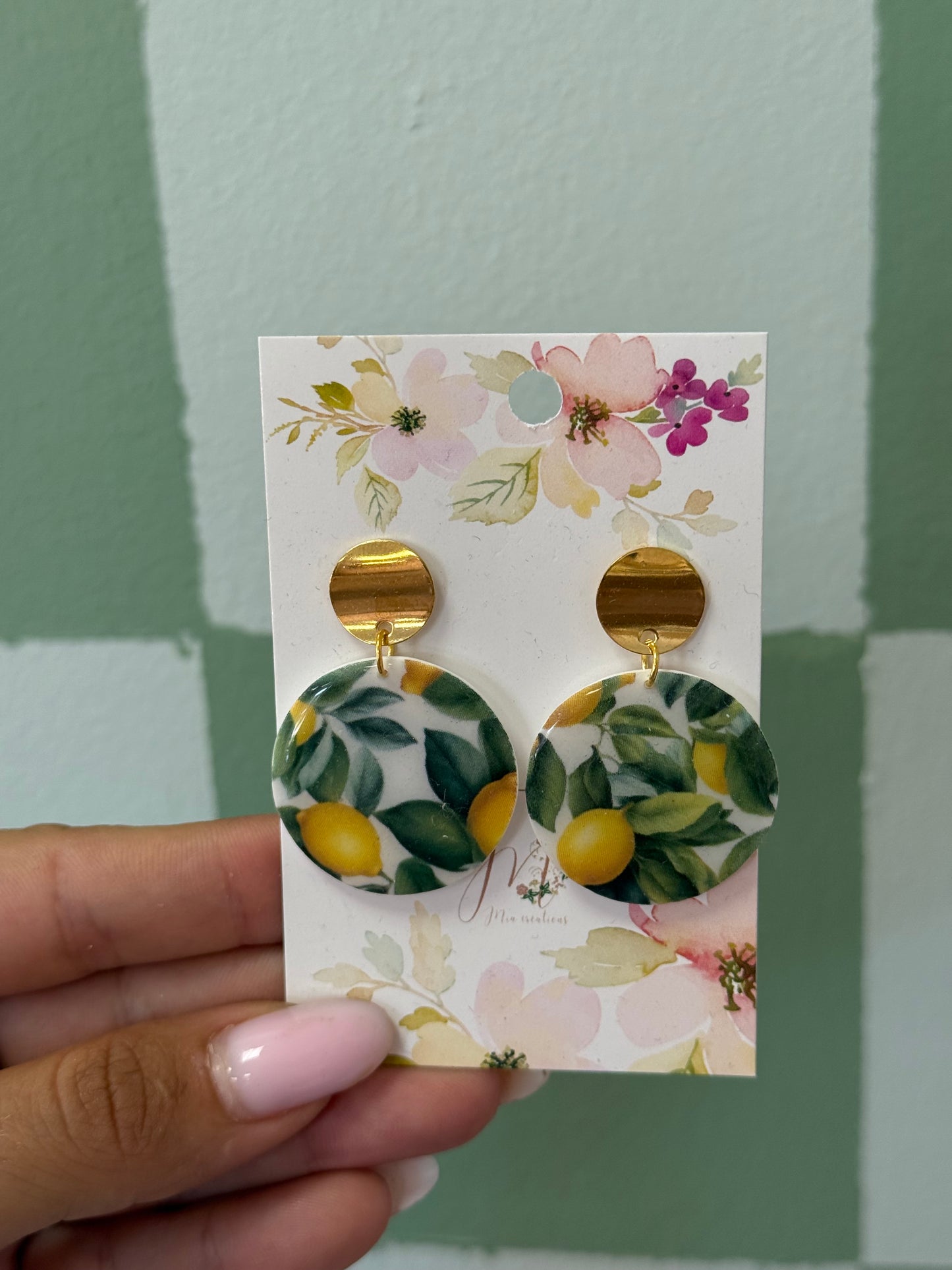 Boucle d’oreille citrons