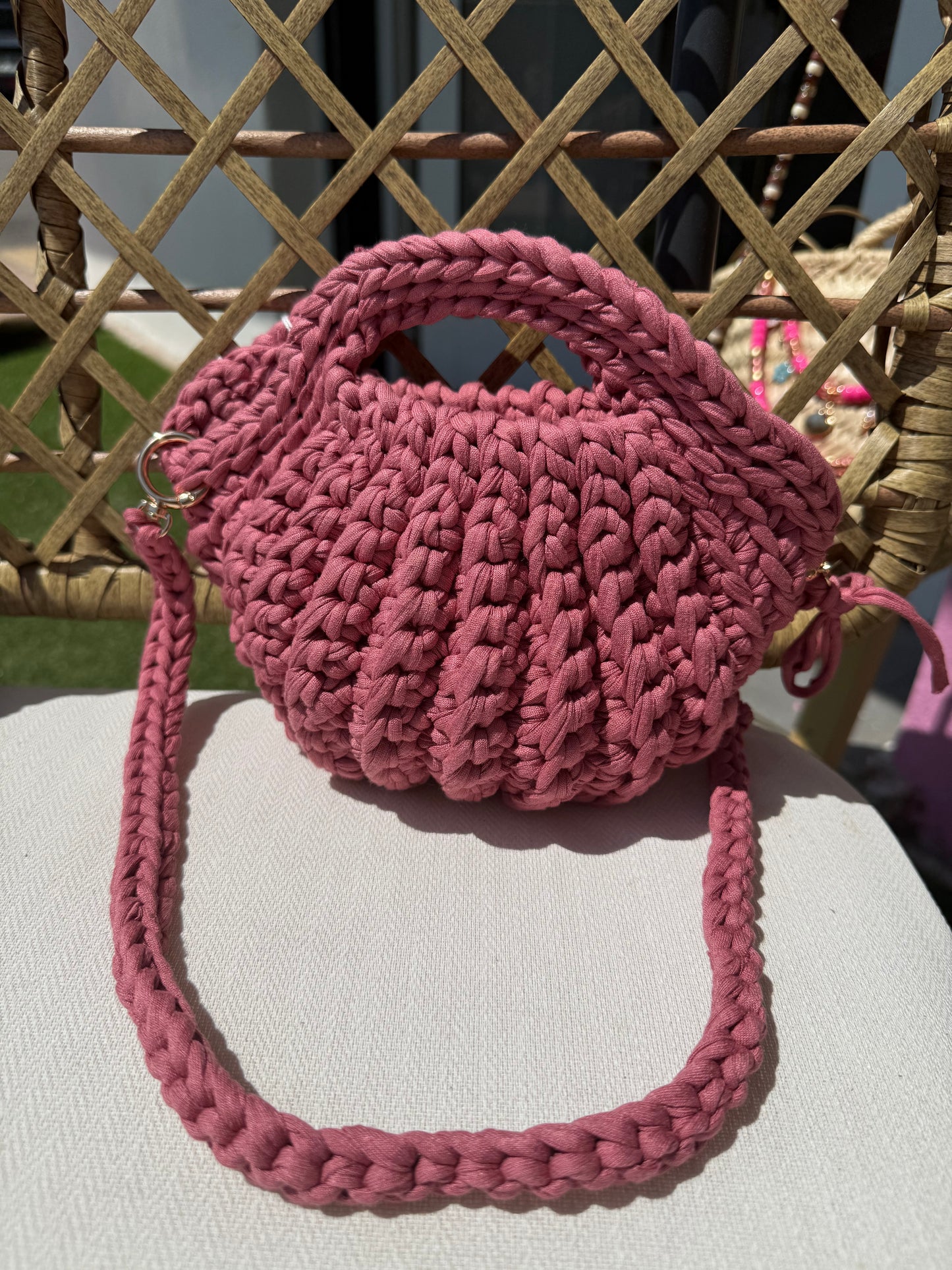 Sac « coquillage » rose