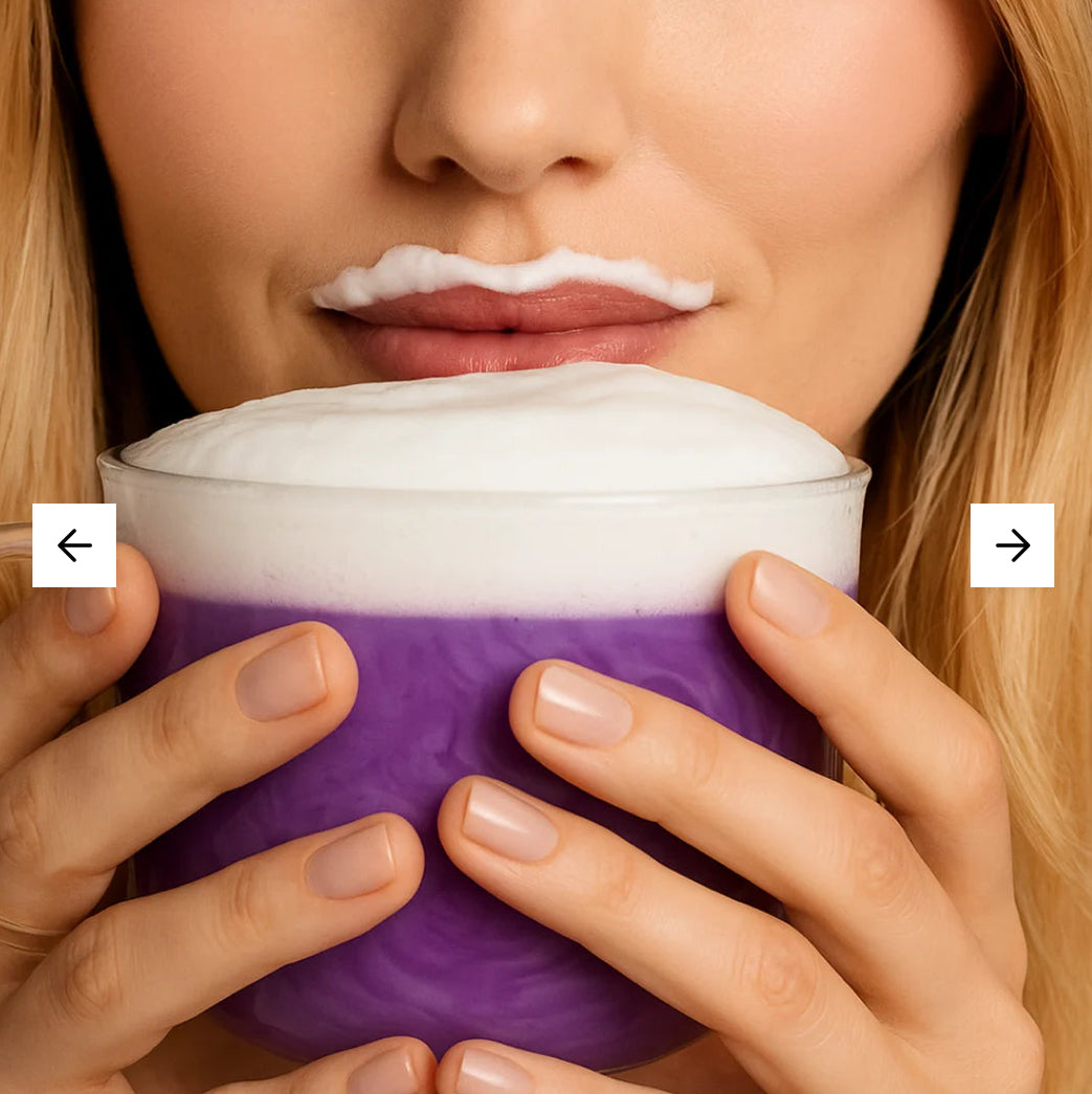 Ube latte