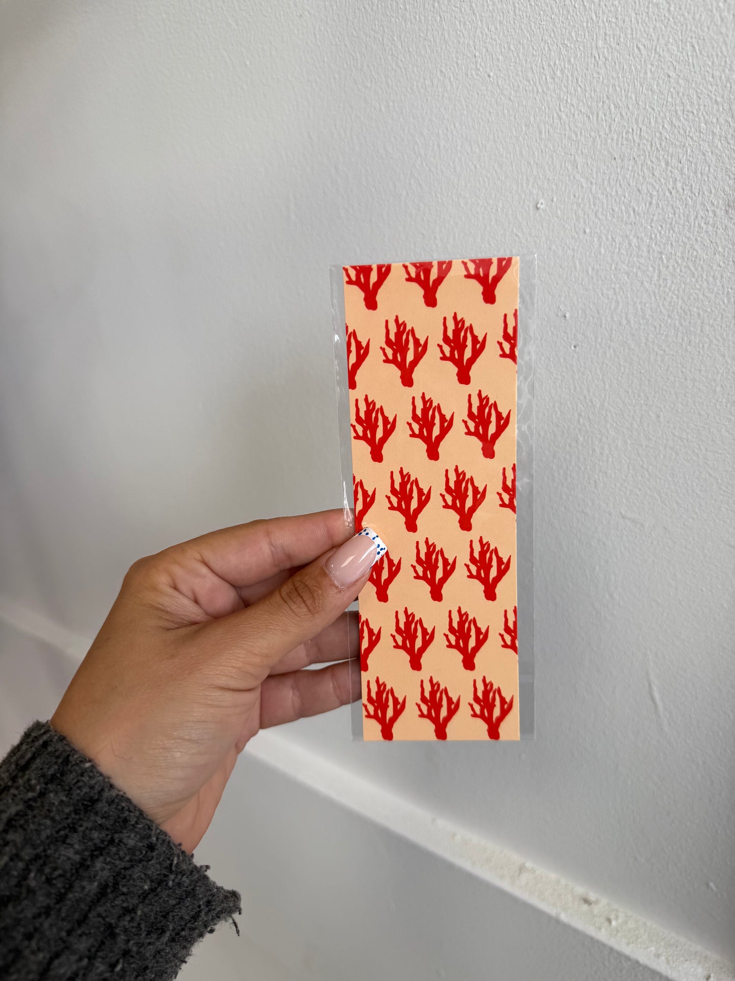 Marques page - Corail multiple