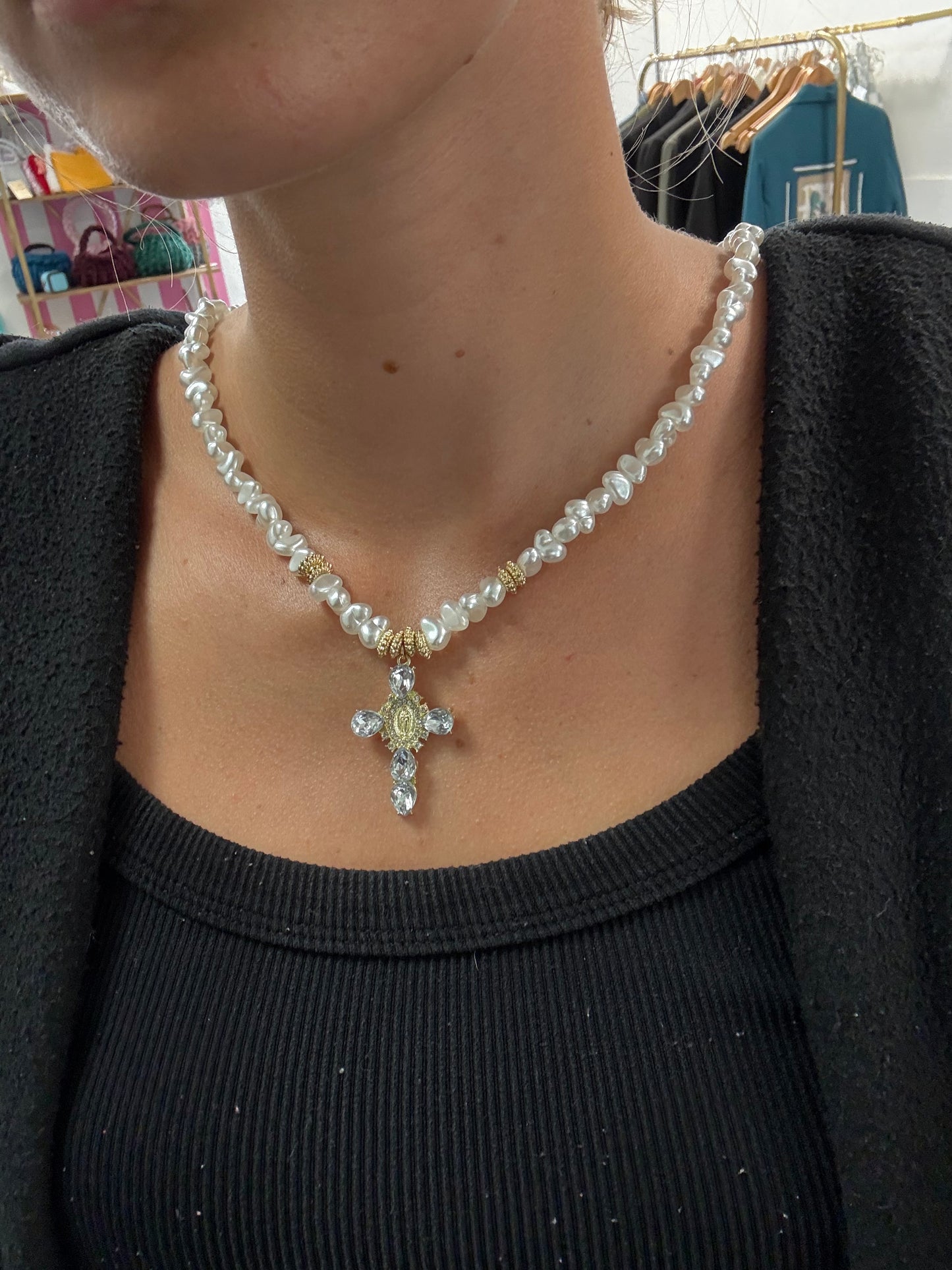 Collier croix