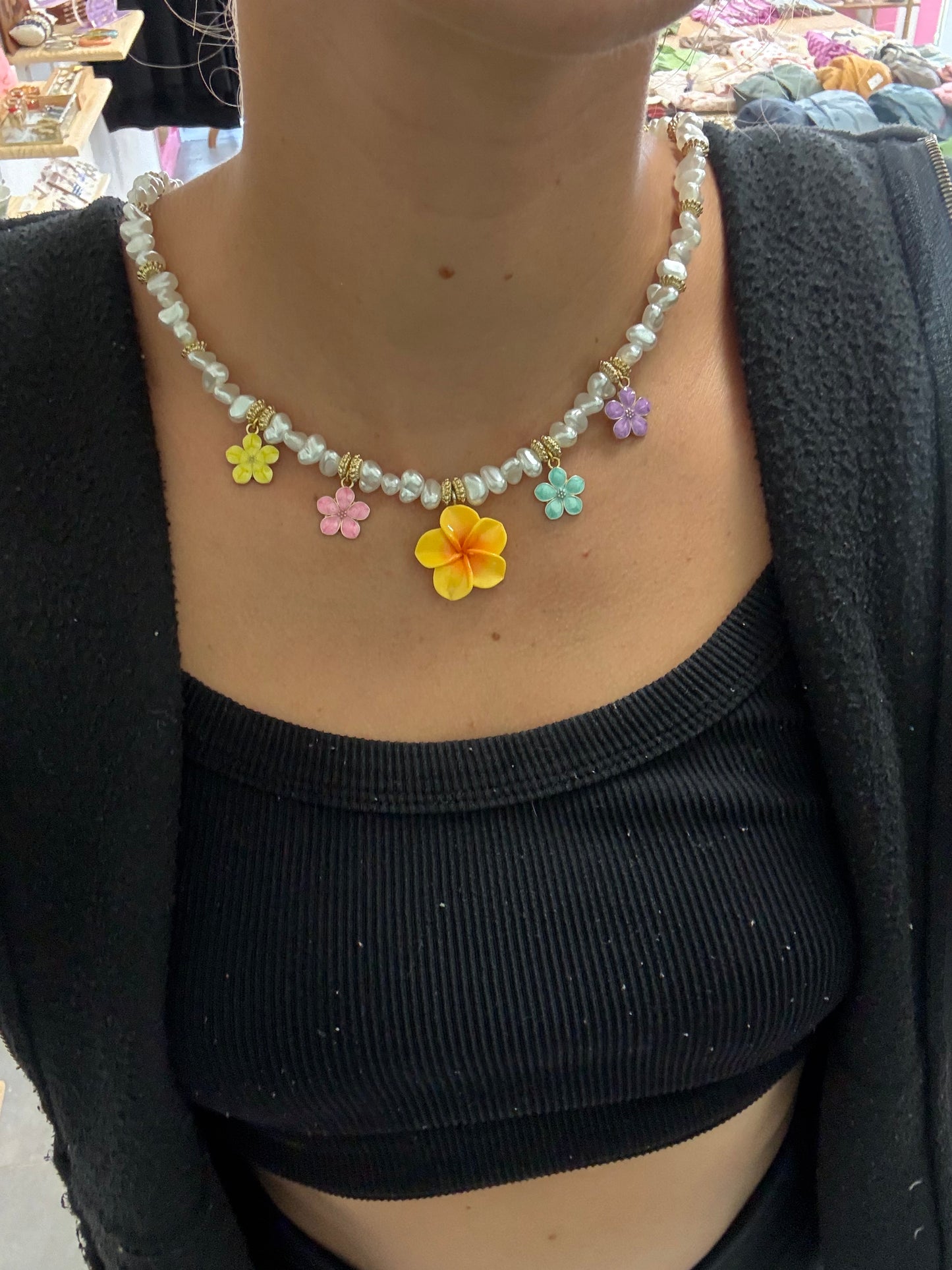 Colliers fleurs