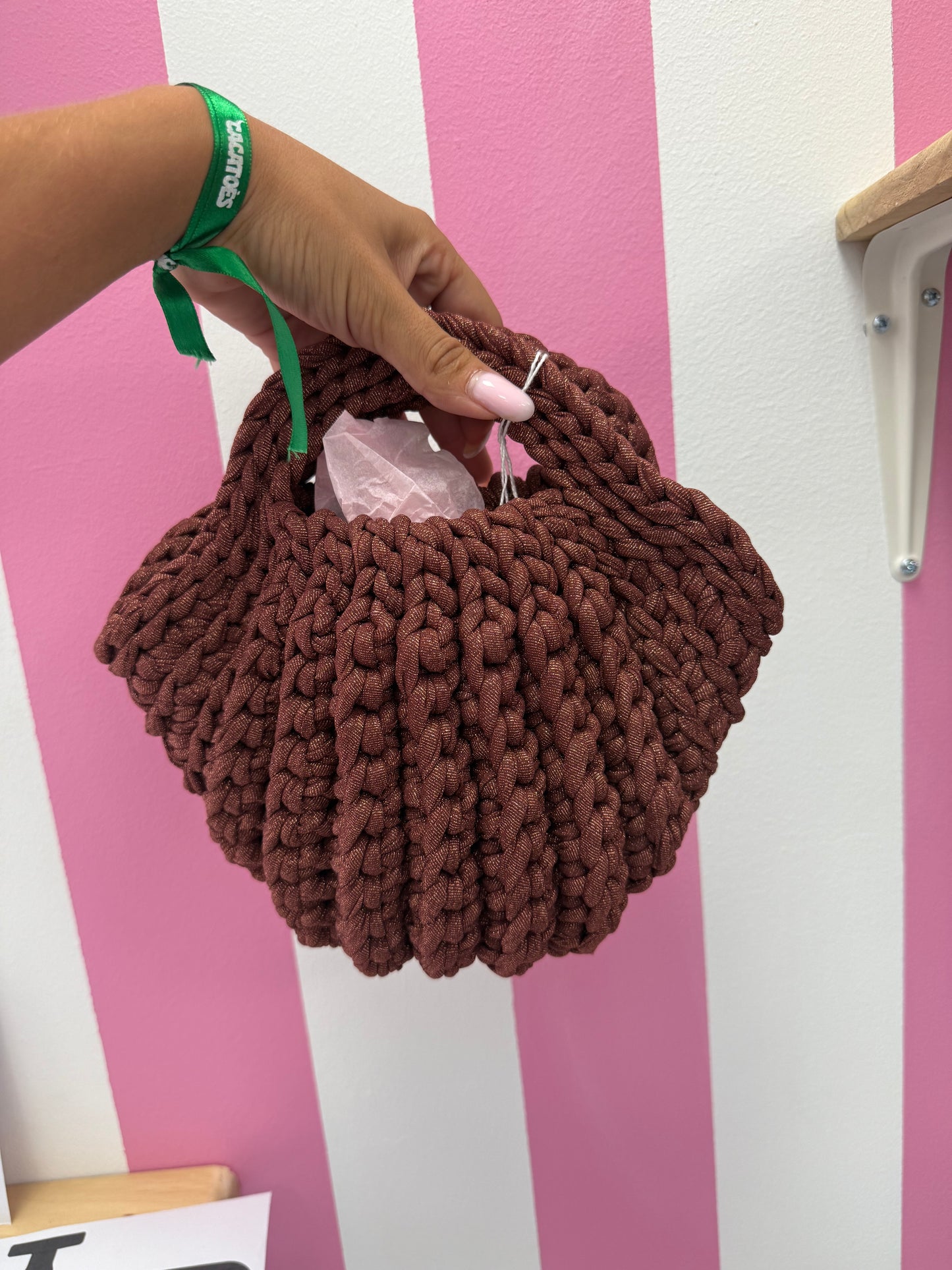 Sac « coquillage » brillant