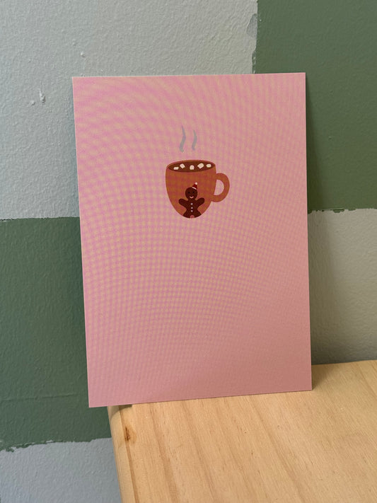 Carte postale - chocolat de noël