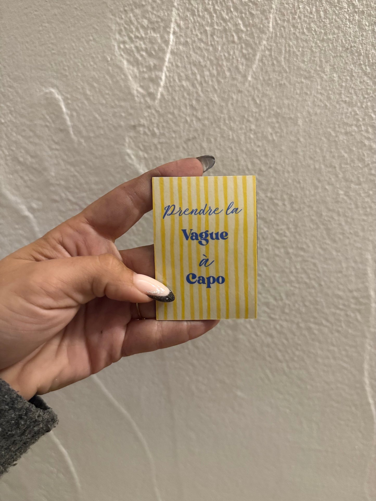 Magnet frigo - prendre la vague à capo