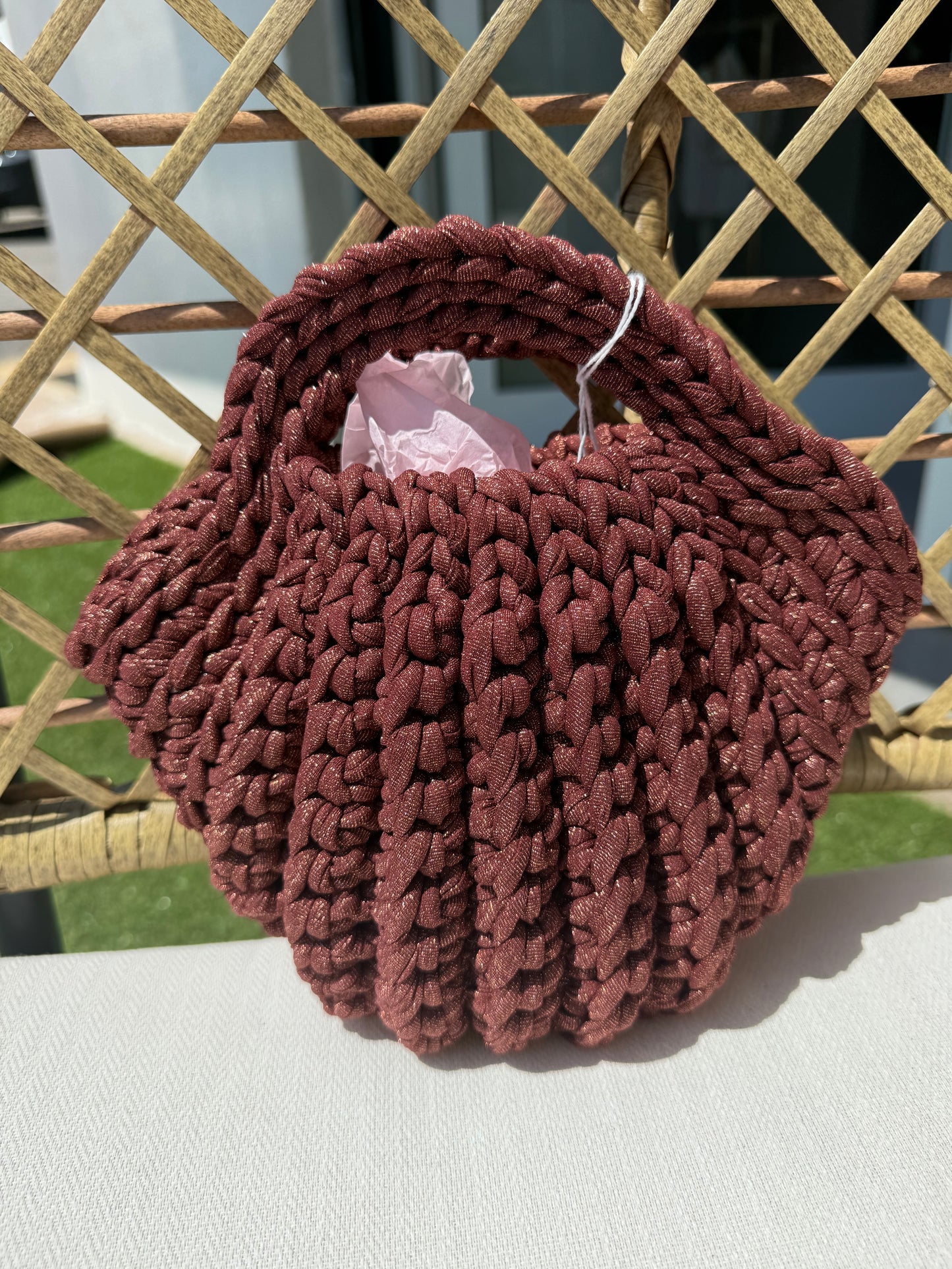 Sac « coquillage » brillant