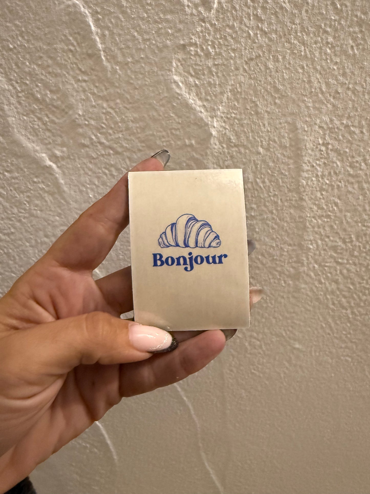 Magnet frigo - bonjour croissant