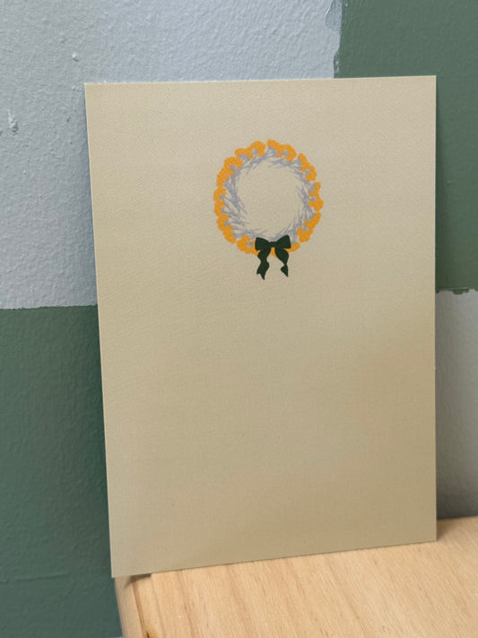 Carte postale - Couronne de nöel