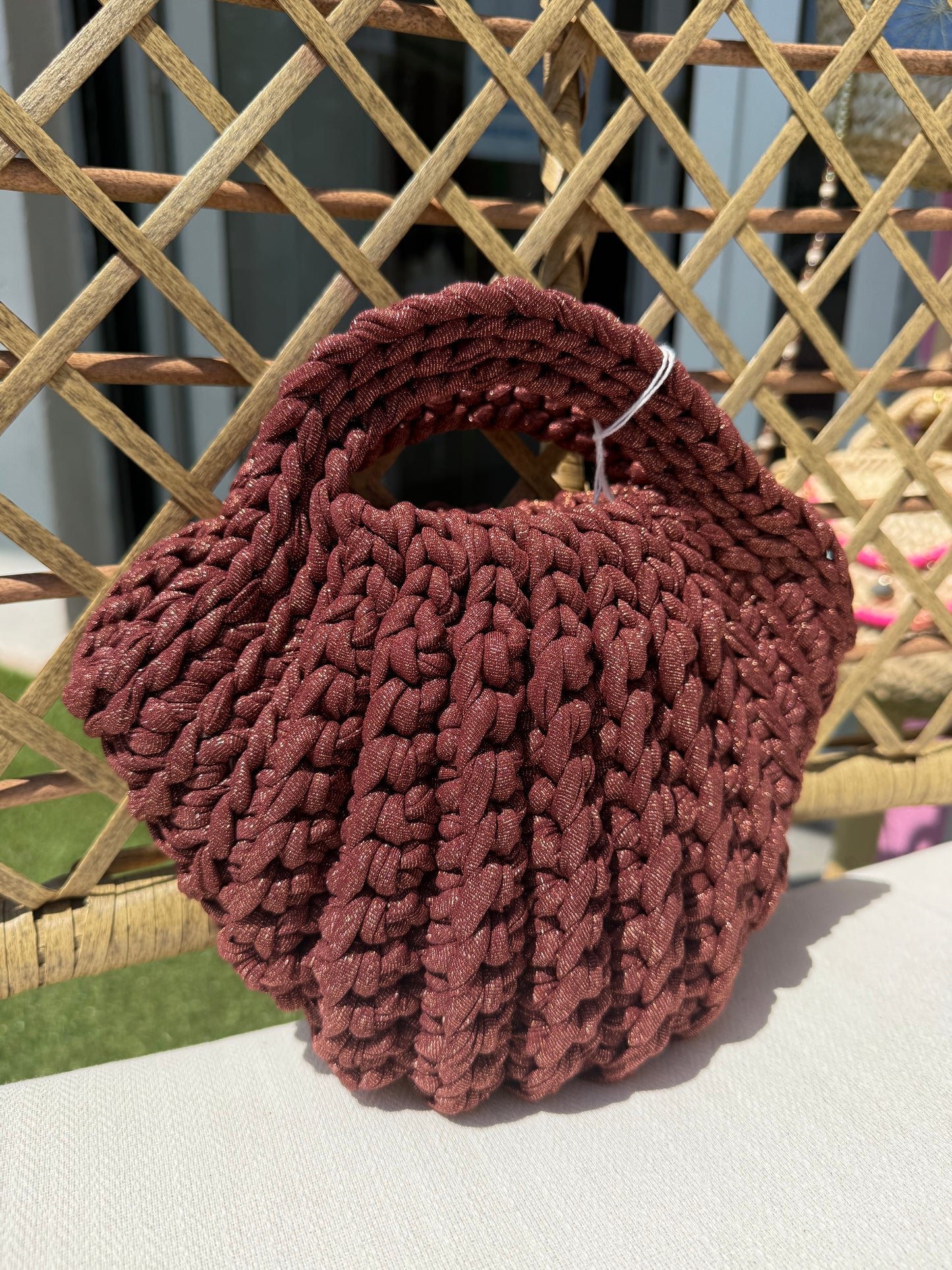 Sac « coquillage » brillant