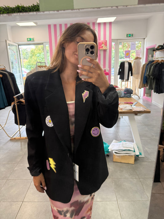 Blazer pop mauve taille L modèle unique