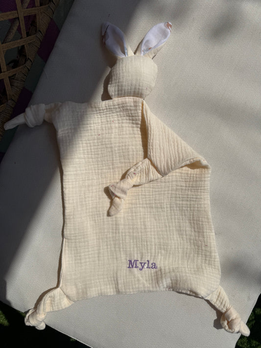 Doudou lapin personnalisable