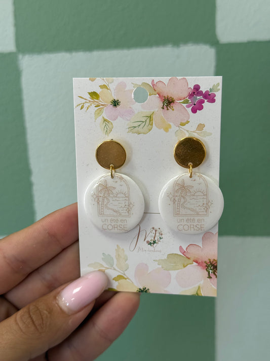 Boucle d’oreille « un été en corse »