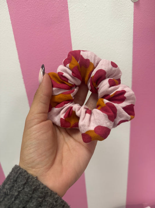 Chouchou léopard	rose - 2 tailles