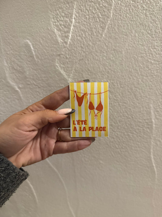 Magnet frigo - l’été à la plage