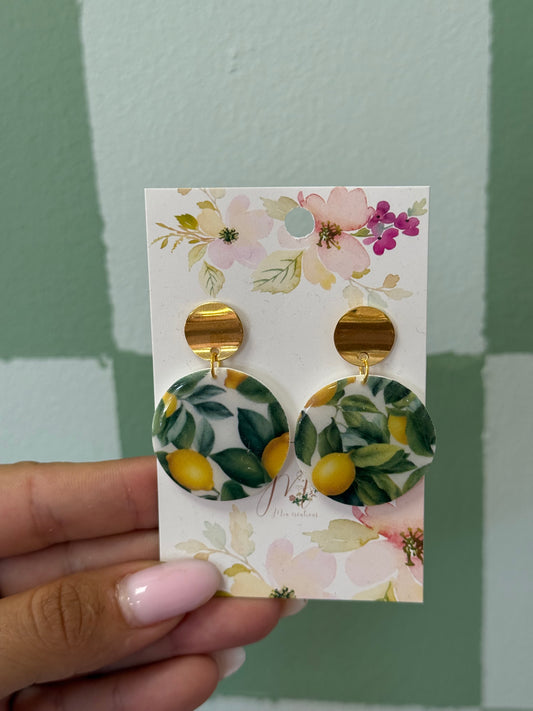 Boucle d’oreille citrons