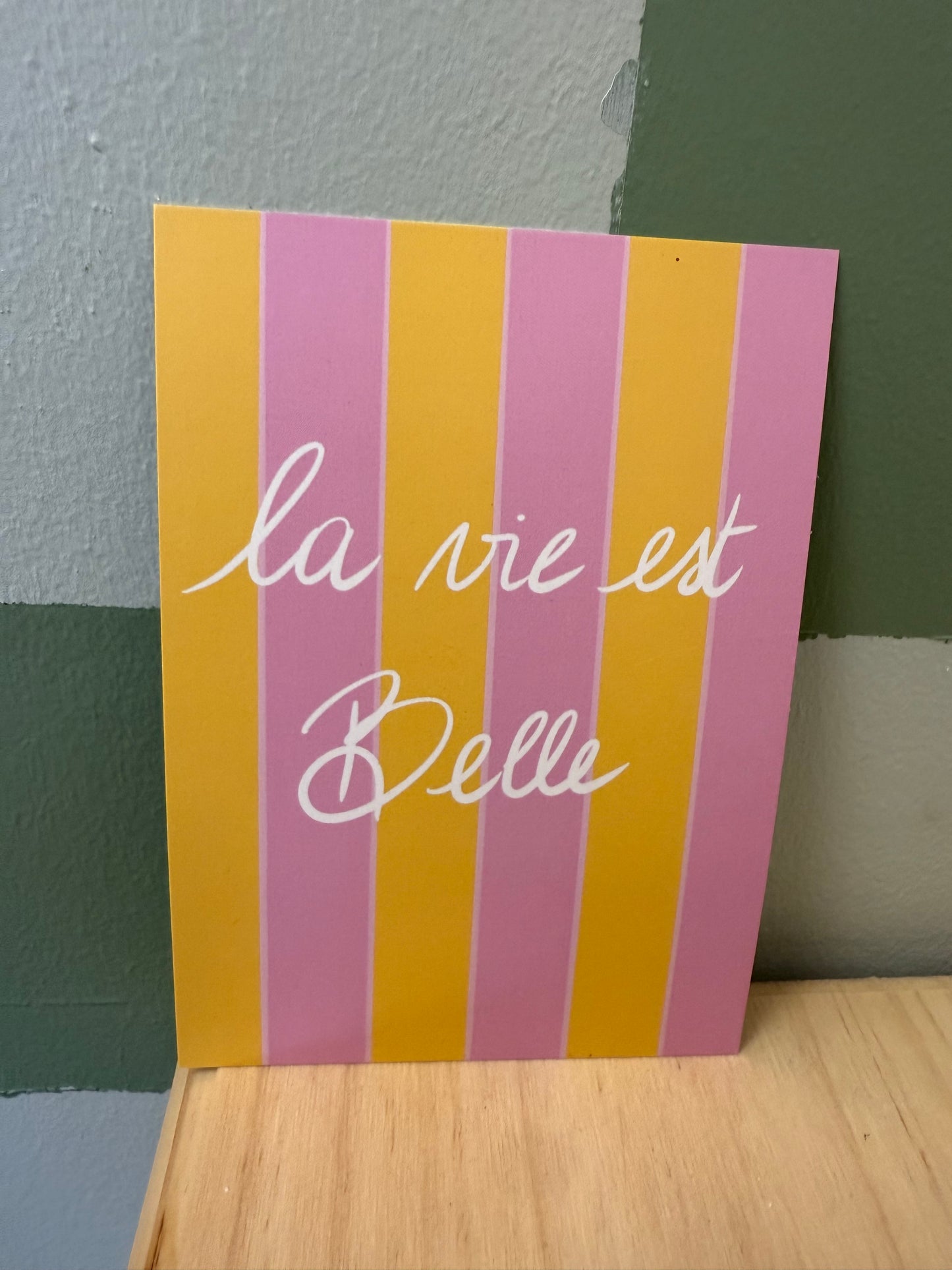 Carte postale - la vie est belle