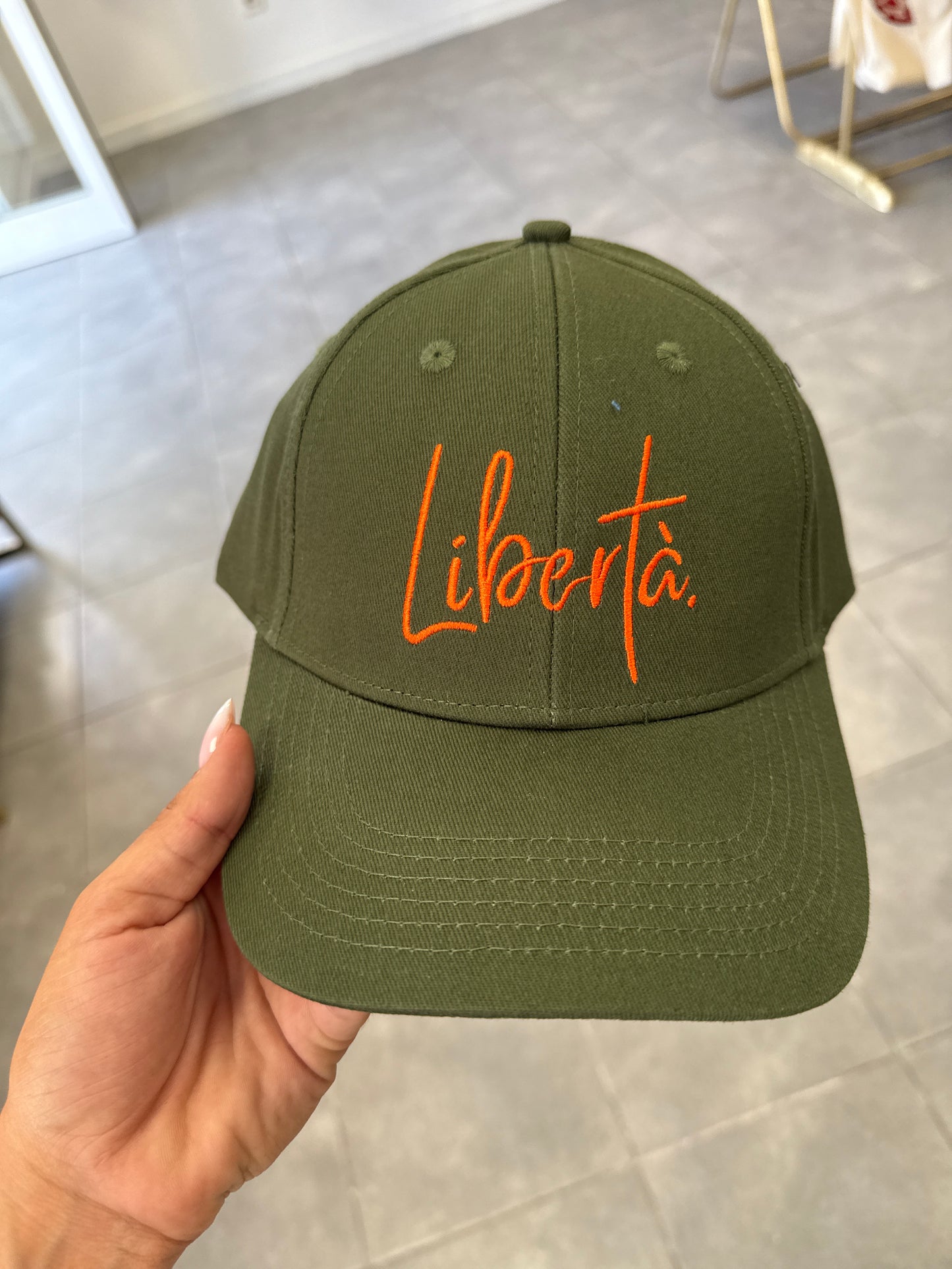 Casquette liberté brodé
