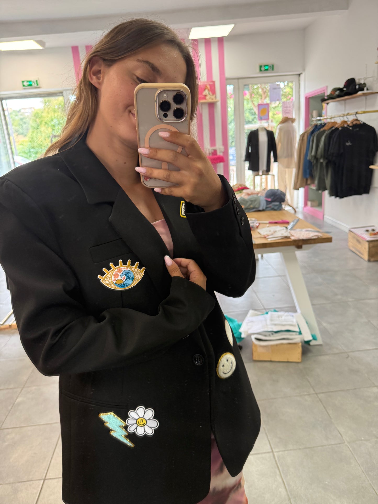 Blazer pop bleu taille M