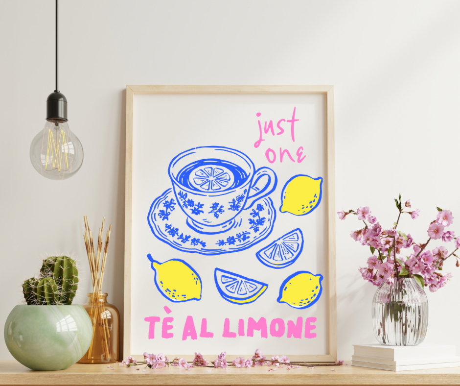 Affiche - just one tè al limone