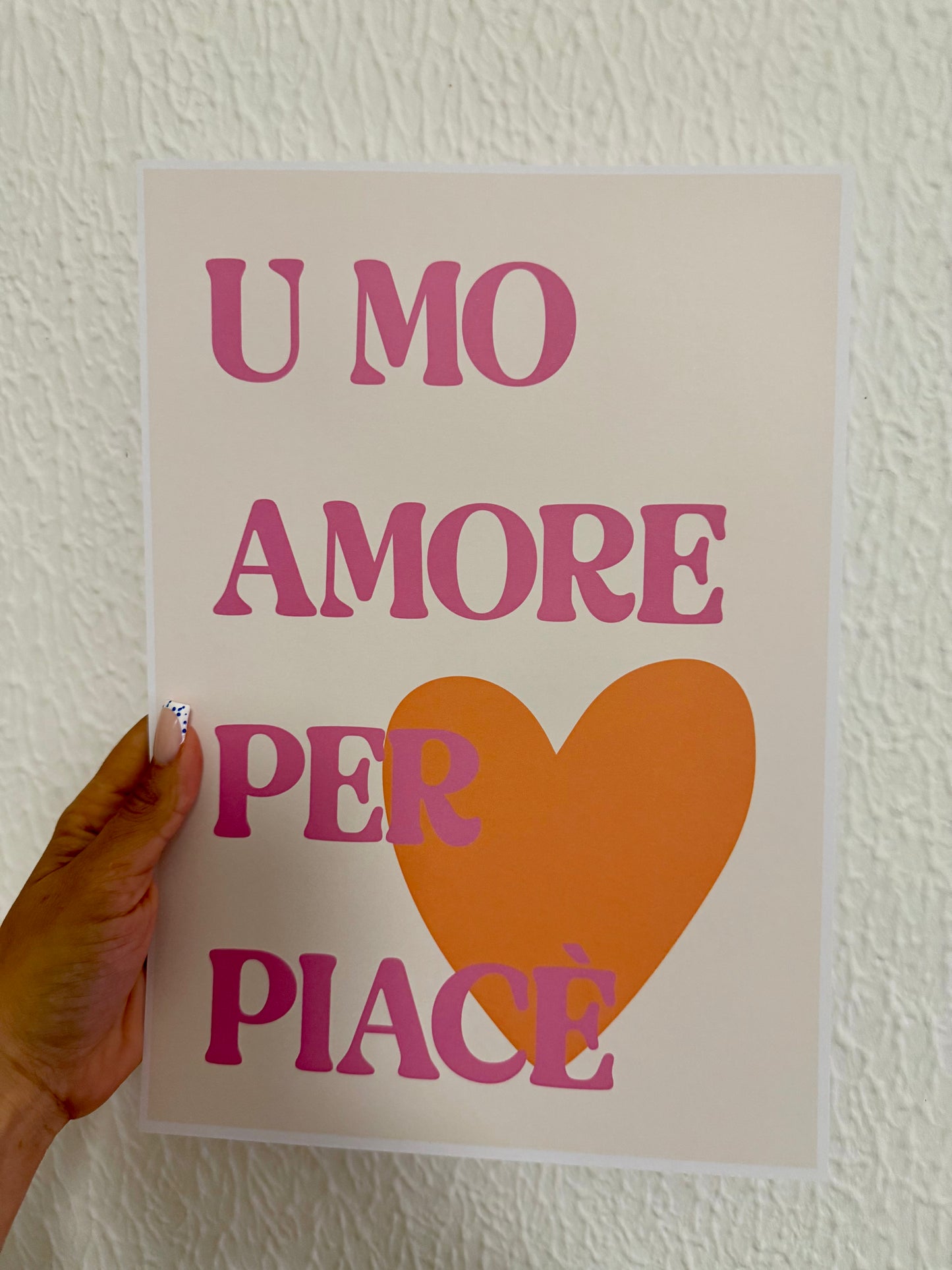 Affiche u mo amore per piacè