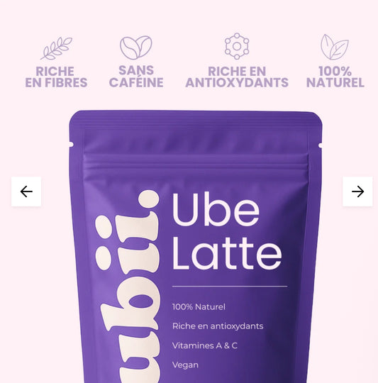 Ube latte