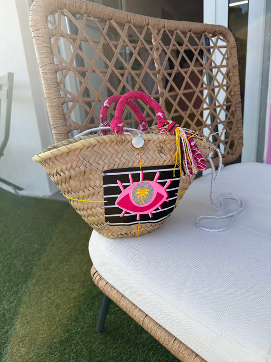Panier de plage œil